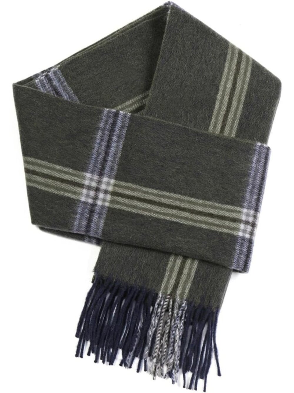 Cozy Winter Wool Plaid Scarf for Men & Women | Fashionable Tartan Checkered Wrap